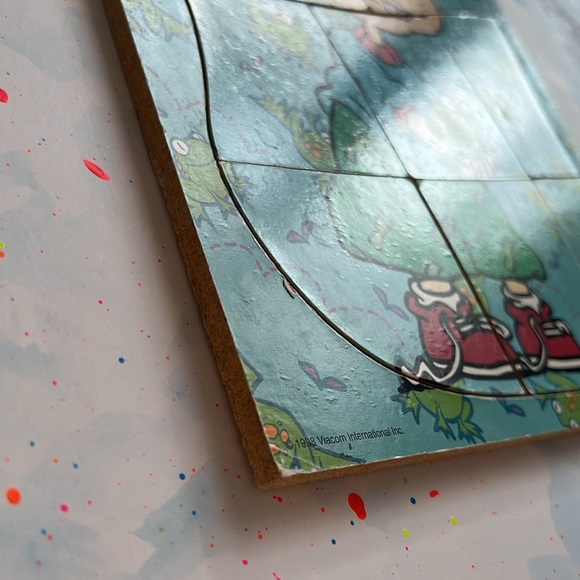 VINTAGE Nickelodeon Rug Rats Chucky puzzle! 1998, pressboard - Picture 11 of 11